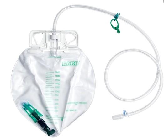 BARD Center Entry Closed System Urinary Drainage Bag - Home Health Store Inc
