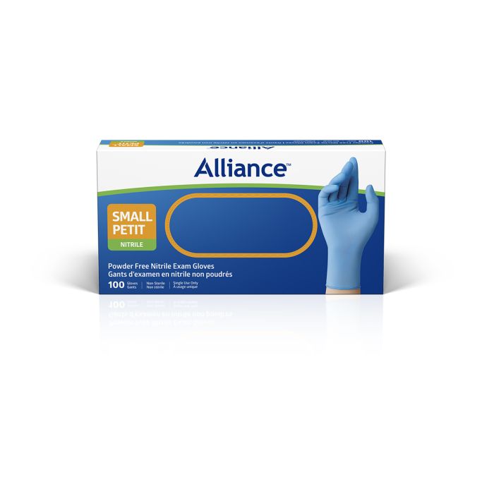 Alliance Nitrile PF Medical Exam Glove Sm Box/100