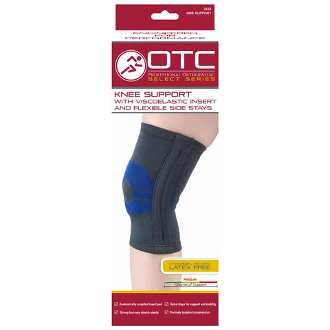 Knee Support with Compression Gel Insert and Flexible Stays