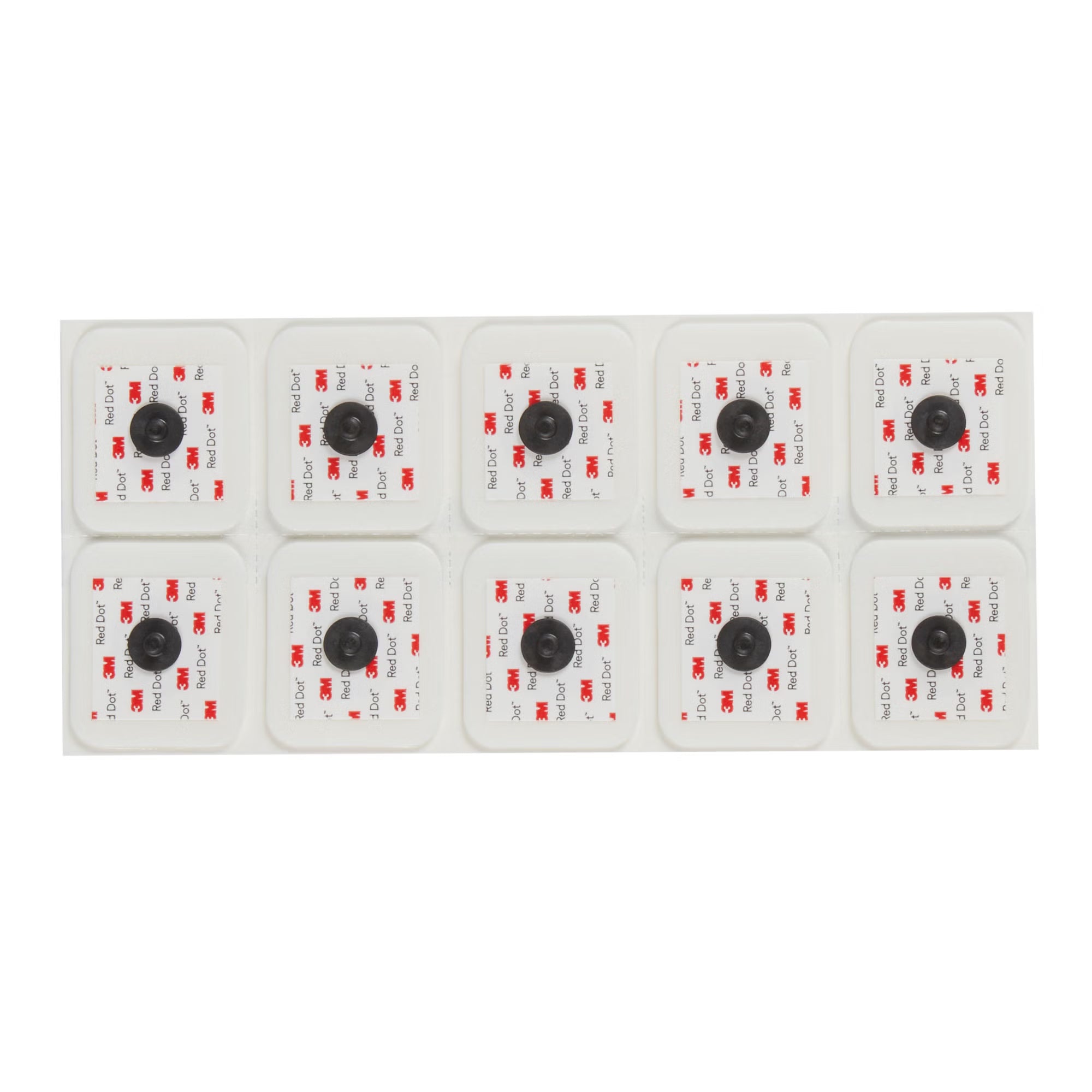 Bg/50 Électrode Ecg Adulte Mousse Rectangulaire Gel Solide Radiotransparent Point Rouge