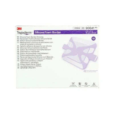 Dressing Silicone Foam Non-adhesive Dressing 4in X 4in - Box Of 10