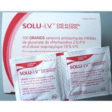 3M 10107 BX/100 SOLU-I.V. LARGE SWABS, 2% CHG, 70% ISO ALC