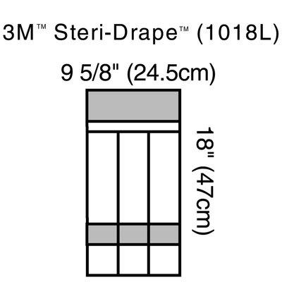 3M 1018L BX/10 STERI-DRAPE INSTRUMENT POUCH, 25CM X 46CM.