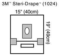 3M 1024 BX/10 DRAPE APERTURE POUCH 46 X 39CM