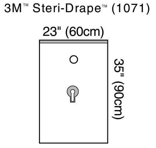 3M 1071 BX/10 DRAPE UROLOGICAL 60 X 90CM