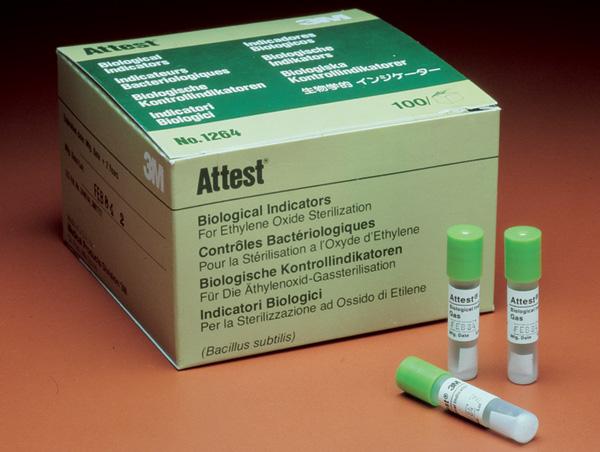 3M 1264 BX/100 INDICATOR BIO ATTEST 4 HOUR READOUT (NON-RETURNABLE)