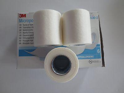 3M 1530-2 BX/6 TAPE MICROPORE 2IN X 10YD WHITE