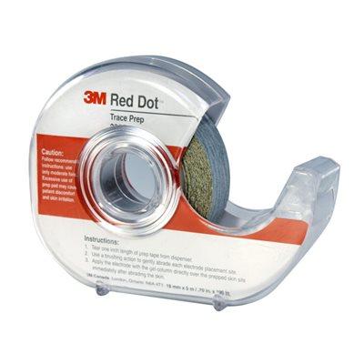 3M 2236 EA/1 TAPE SKIN PREP ELECTRODE 18MM X 5M w/DISPENSER RED DOT 36/BX
