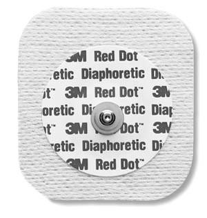 3M 2271-50 CS/20 (BG/50) ELECTRODE ECG ADULT CLOTH DIAPHORETIC RED DOT