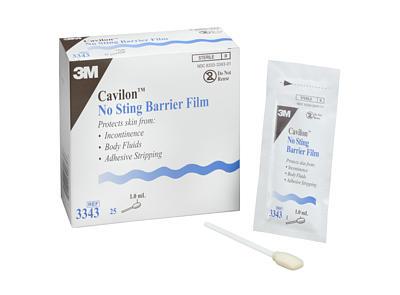 3M 3343 BX/25 CAVILON NO STING BARRIER FILM, SWABSTICKS - 1 ML