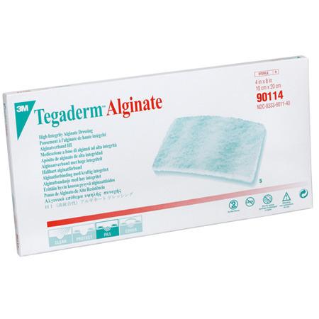 3M 90114 BX/5 DRESSING CALCIUM ALGINATE FIBER 4 X 8IN TEGADERM