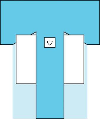 3M 9055 BX/8 DRAPE ONE PIECE HIP W/POUCHES