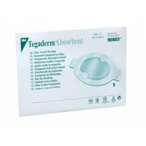 3M 90803 BX/5 TEGADERM ACRYLIC DRESSING LARGE OVAL CLEAR , 6.5INX5.6IN (16.51CMX 14.22CM)