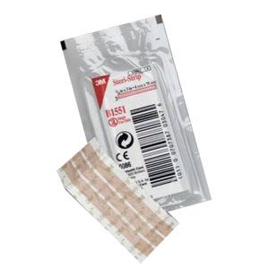 3M B1551 BX/50 STERI-STRIP BLEND TONE SKIN CLOSURES, 1/4IN X 3IN, TAN