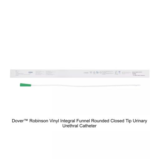 Dover Robinson Vinyl Urethral Catheter, Latex Free - Box of 100