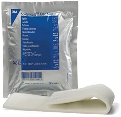 Strip/Sheet Reinforcement Cast/Splint Open Weave Fiberglass/Resin 4in X 3in - Box Of 10 - Home Health Store Inc