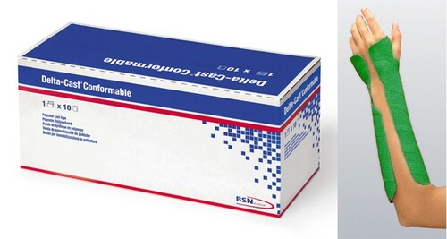 Delta-Cast Elite Polyester Cast Tape 7.5cm X 3.6m, Green - Box Of 10 - Home Health Store Inc