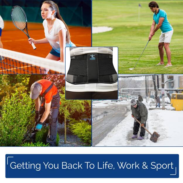 Back Brace Adj Lumbar Support