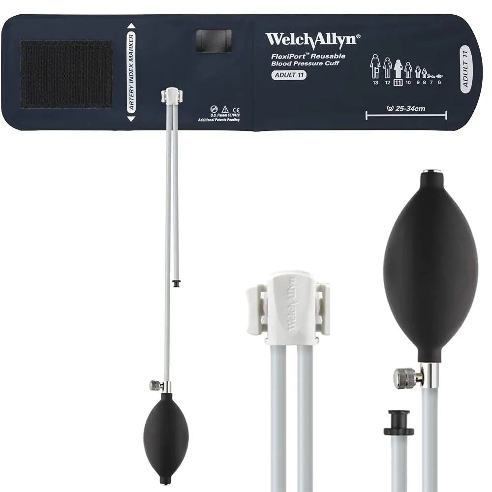 Flexiport Bp Cuff Child (15-21cm) One-Piece 2-Tube W/ Inflation System & Bulb Latex-Free Color-Coded Nylon One-Hand Attachment - Ea/1 - Home Health Store Inc