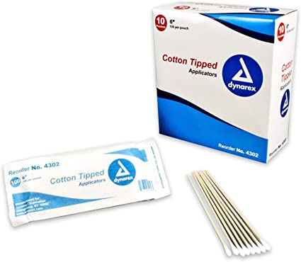 Bg/25 Applicator Wood Cotton Tip 6in Non-Sterile - Home Health Store Inc