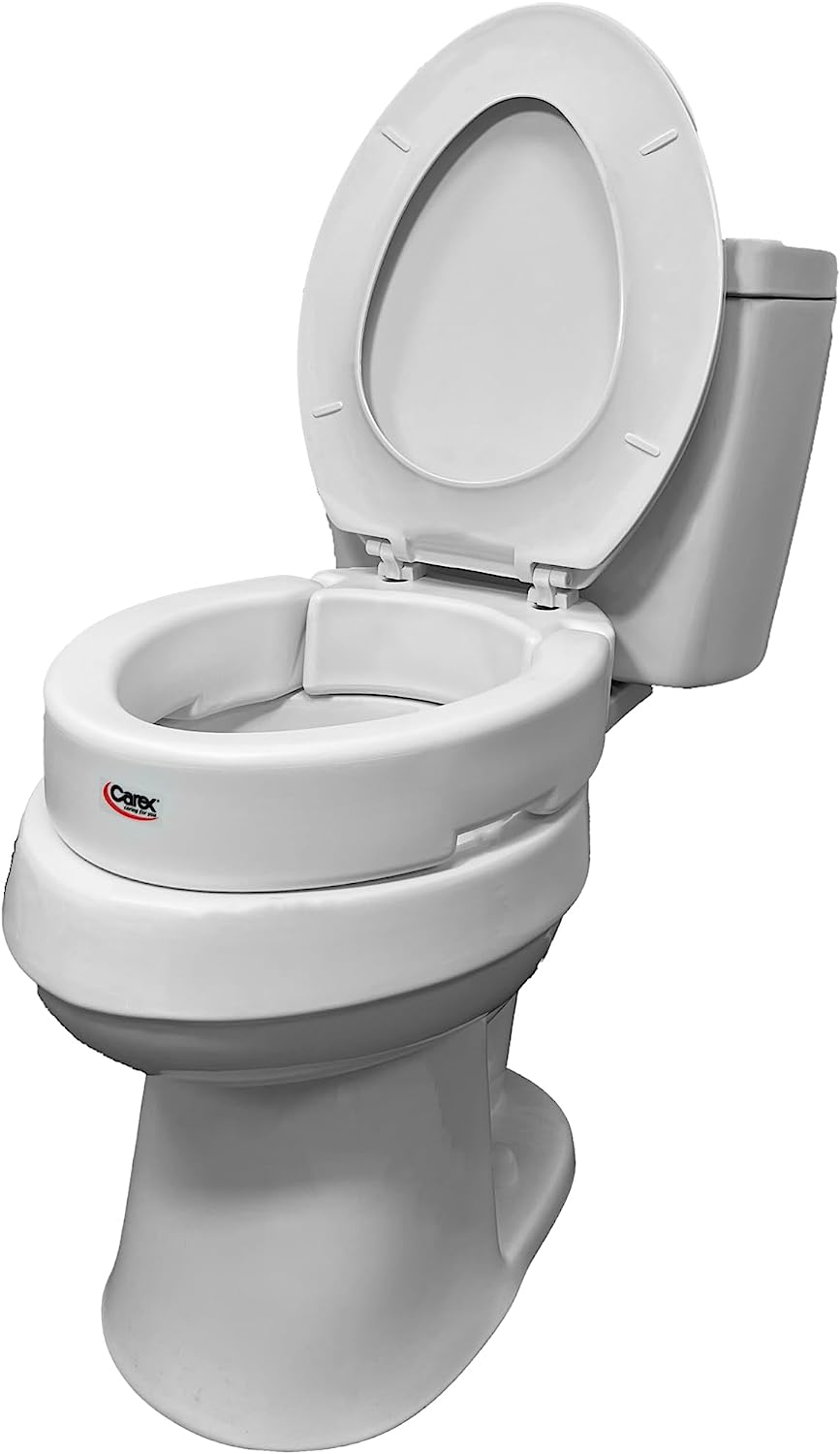 Carex Flip Up Raised Toilet Seat