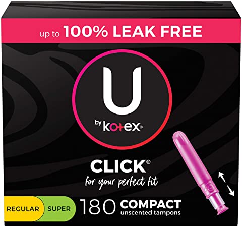 U by KOTEX® Click® Tampons Regular/Super MultiPack - Home Health Store Inc