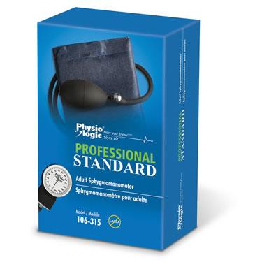 AMG 106-315 EA/1 PROFESSIONAL STANDARD ADULT SPHYGMOMANOMETER DARK BLUE COMES WITH CASE (10-16IN) (NON RETURNABLE)