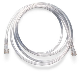 7 Feet Oxygen Tubing, Vinyl With End Piece Adapters