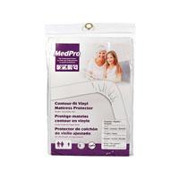 AMG 745-400 EA/1 VINYL MATTRESS PROTECTOR CONTOUR FIT (80" x 36" x 6 1/2") WHITE