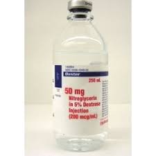 BAX JA0694 CS/12 NITROGLYCERIN IN 5% DEXTROSE INJECTION - 250 ML