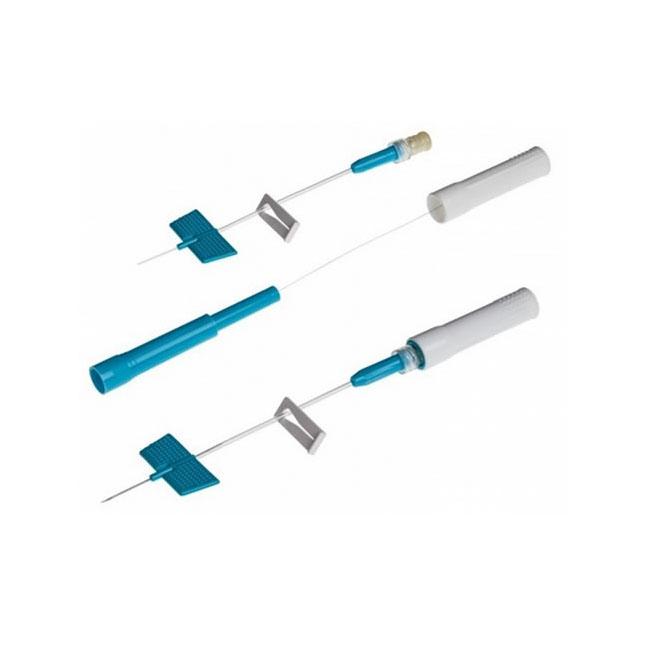 BD 383328 BX/25 SAF-T-INTIMA IV CATHETER WITH WINGS 22G X 3/4", PRN ADAPTER AND TUBING, STERILE, BLUE