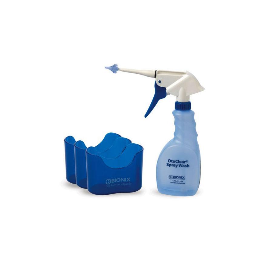 BIO 7290 EA/1 OTOCLEAR SPRAY EAR WASH SYSTEM WITH 20 IRRIGATION TIPS AND 1 EAR BASIN