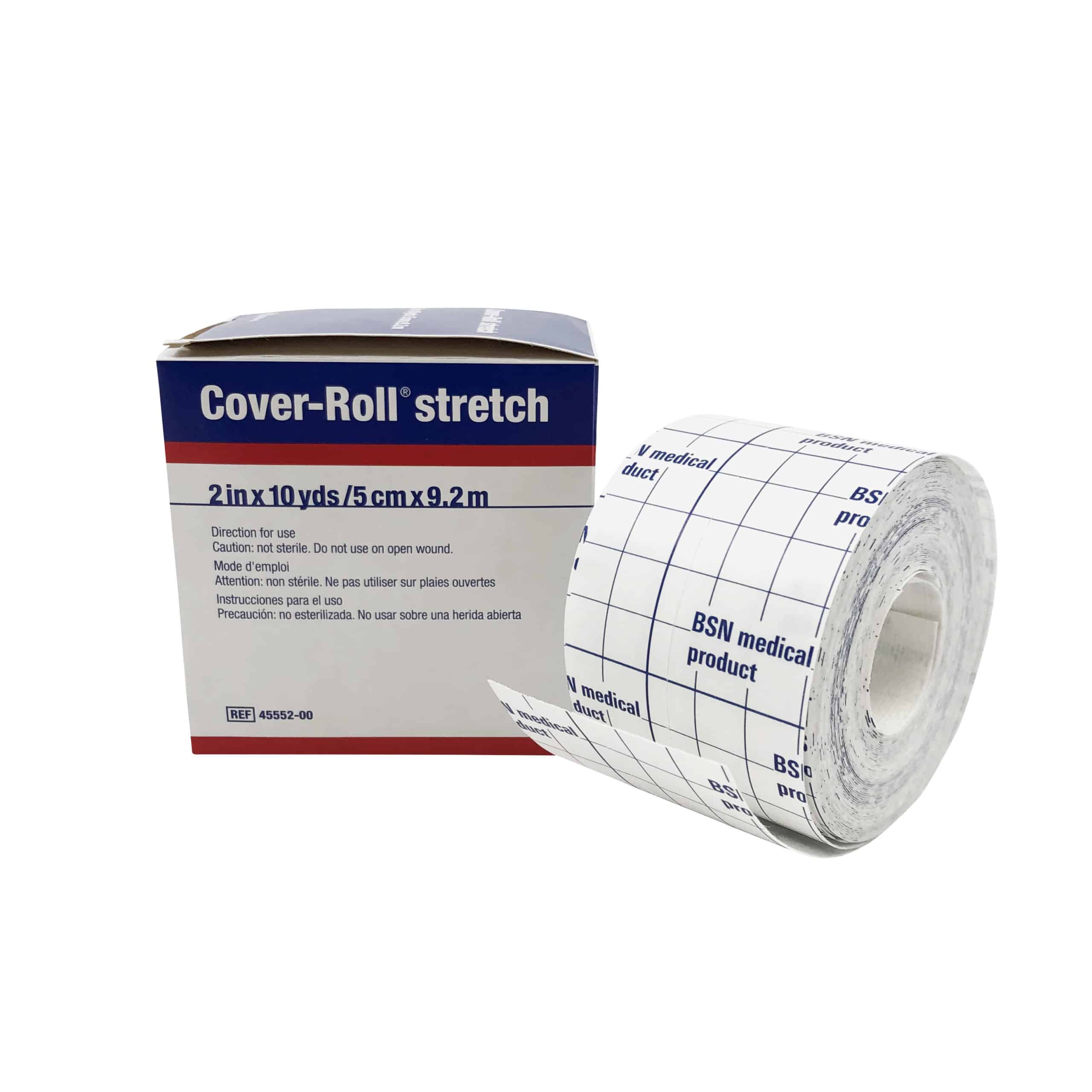 BSN 4555200 (CS12) BX/1 COVER-ROLL STRETCH NON-WOVEN ADHESIVE FIXATION SHEET 5CM X 9.2M