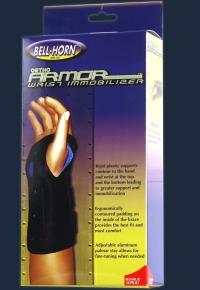 BY 381SM EA/1 BELL HORN ORTHO ARMOR WRIST IMMOBILIZER SMALL 6-1/4" TO 7 1/4",RIGHT,ADJUSTABLE