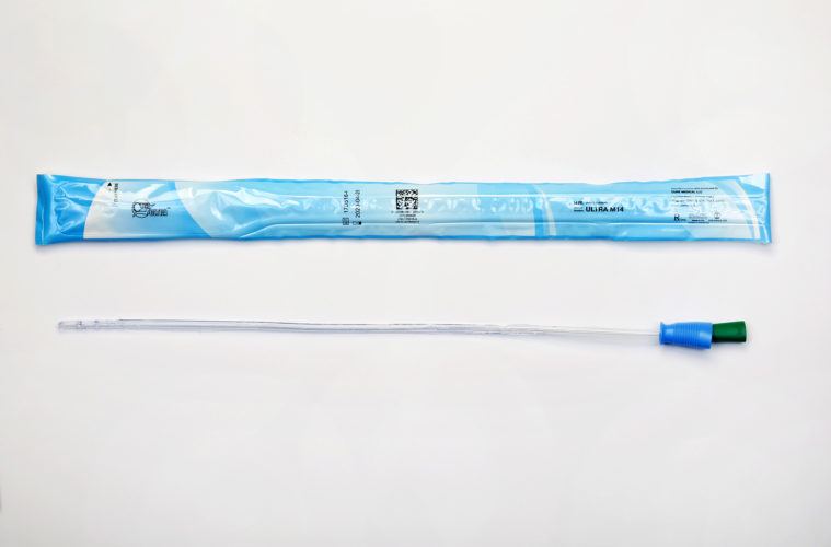CURE ULTRA M18 BX/30 CURE INTERMITTENT MALE CATH 16" PRE-LUBRICATED STRAIGHT TIP 18FR