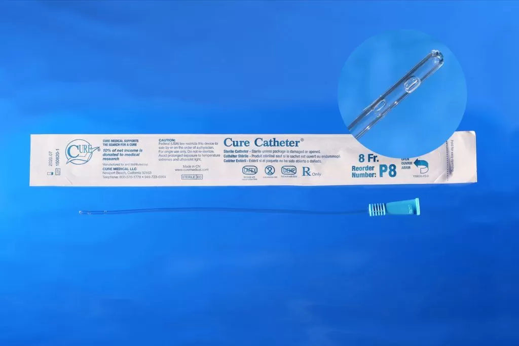 Cure Intermittent Cath Pediatric 10in Straight Tip - Box Of 30