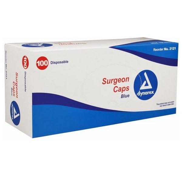 DYN 2121 BX/100 SURGEON CAP,OPERATING ROOM,BLUE