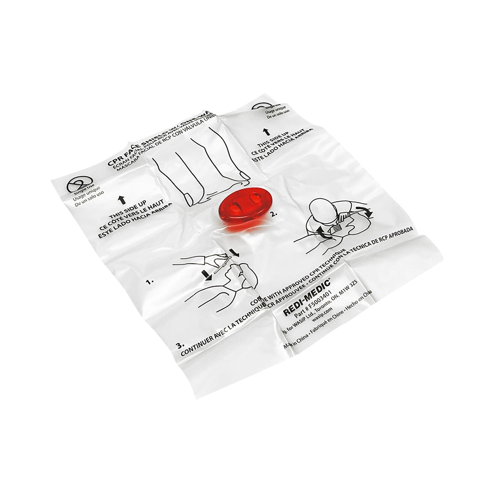 CPR Mask with 1-Way Filter Valve
