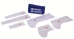 FWSP 7645 PK/6 AIR SPLINT SET W/CASE (HAND/WRIST, HALF ARM, FULL ARM, FOOT/ANKLE, HALF LEG, FULL LEG)