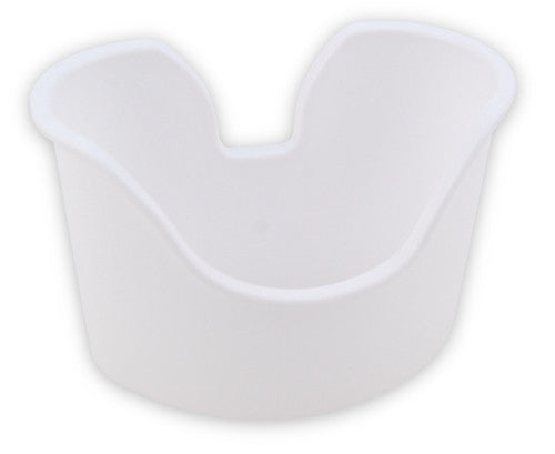 EAR BASIN W/ CUT-OUT, WHITE, AUTOCLAVABLE & STERILIZABLE