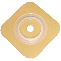 GNX 7404134 BX/10 Securi-T Cut to Fit Standard Wear Solid Hydrocolloid Wafer without collar 4 x 4 - 1 3/4"