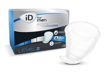 ID 5221040100 CS/16 (10/PKG) ID FOR MEN, MALE GUARDS 12", 430 ML ABSORBENCY.