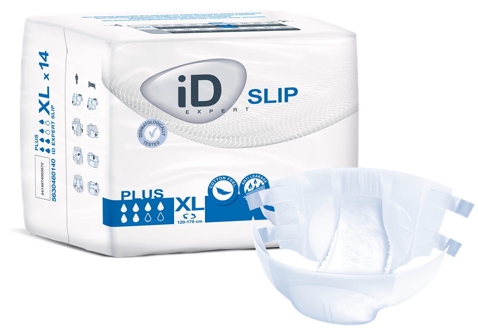 ID 5630460140 CS/4 (14/PKG) ID SLIP PLUS X- LARGE, (47"-67"), 3200ML ABSORBENCY.