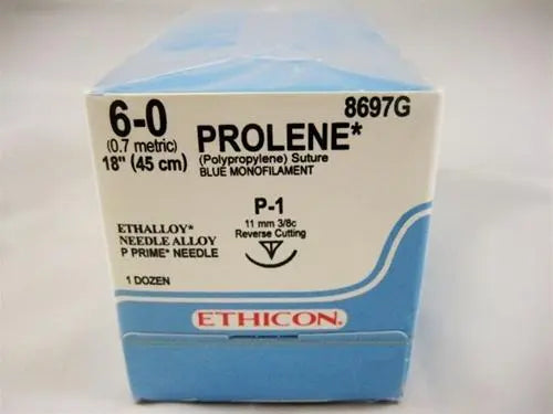 JNJ 8697G BX/12 SUTURE PROLENE SUTURE 6-0