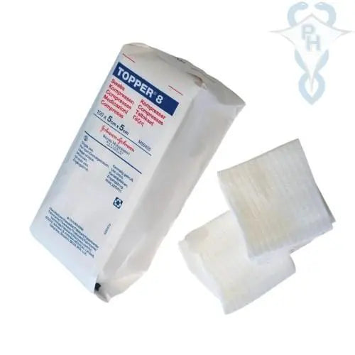 JNJ M50405 (CS50) BX/100 TOPPER® 8 SWABS (4 PLY, NON-STERILE) 5CM X 5CM