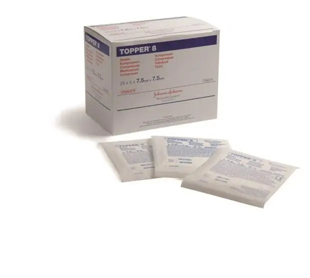 JNJ MTS8202 (CS6) BX/100 TOPPER® 8 SWABS (4 PLY, STERILE) 10CM X 20CM