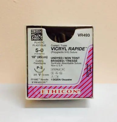 JNJ VR493 BX/12 SUTURE VICRYL 5/0 18 IN NDLE P-3