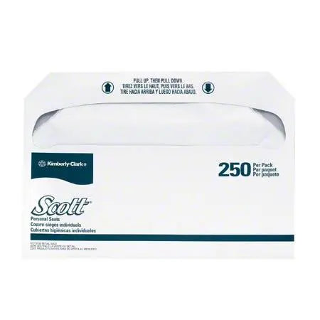 KC 39000 BX/250 TOILET SEAT COVER,WHITE,14.5" X 17" (PAPER)