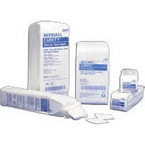 KND 2556 PKG/200 CURITY GAUZE SPONGES - 8 PLY - 4 X 4" - NON STERILE