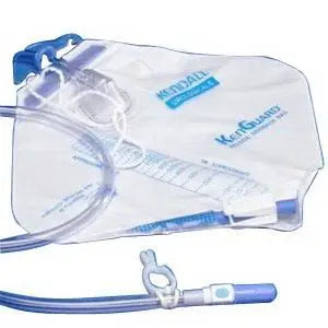 KND 3512V (CS20) EA/1 KENGUARD BEDSIDE DRAINAGE BAG, STERILE, 2000CC, ADJUSTABLE VELCRO STRAP